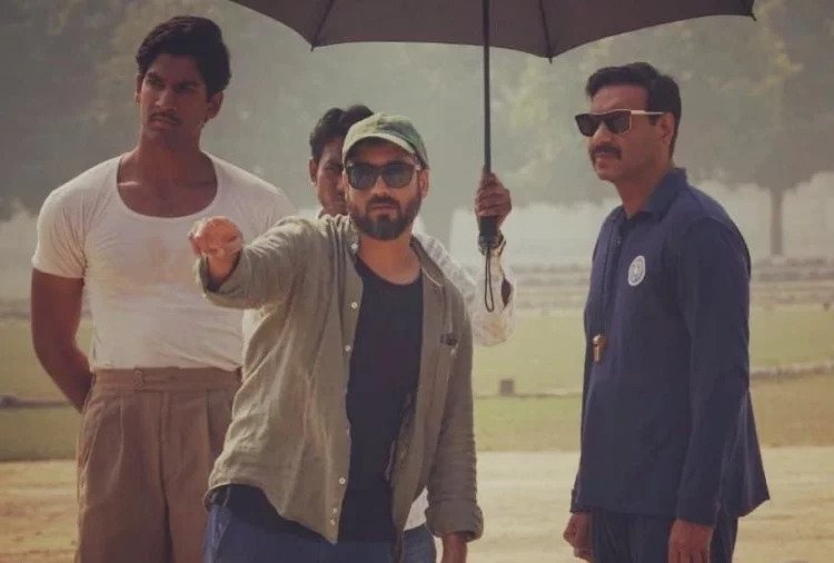 Devgan in Lucknow for Maidaan